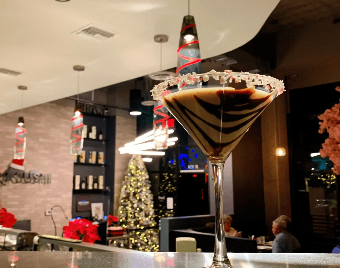 The bar at Oka Sushi
